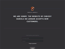 Tablet Screenshot of chrissydaniels.com